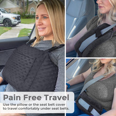 Zomaple seat belt cover driving comfort cushions the chest