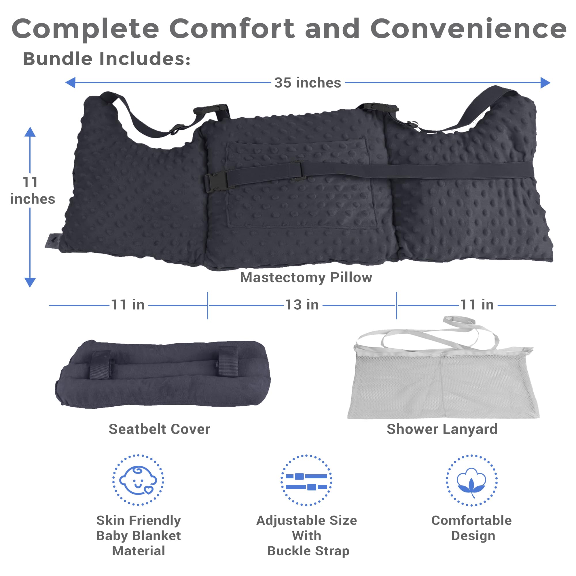 Zomaple underarm contour design reduces pressure during rest