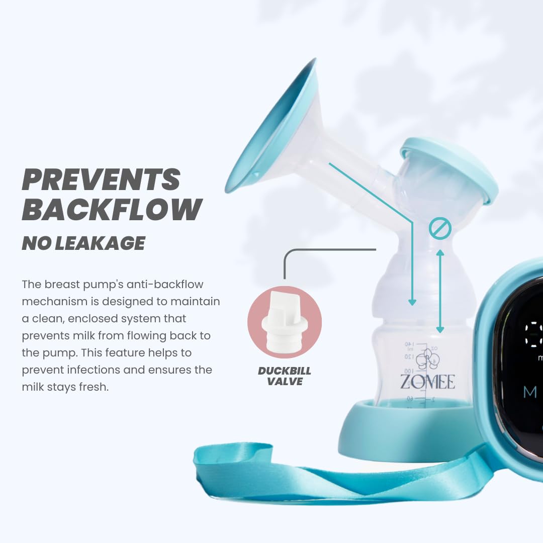 Zomee Z2 quiet portable motor designed for unobtrusive pumping at home or travel.