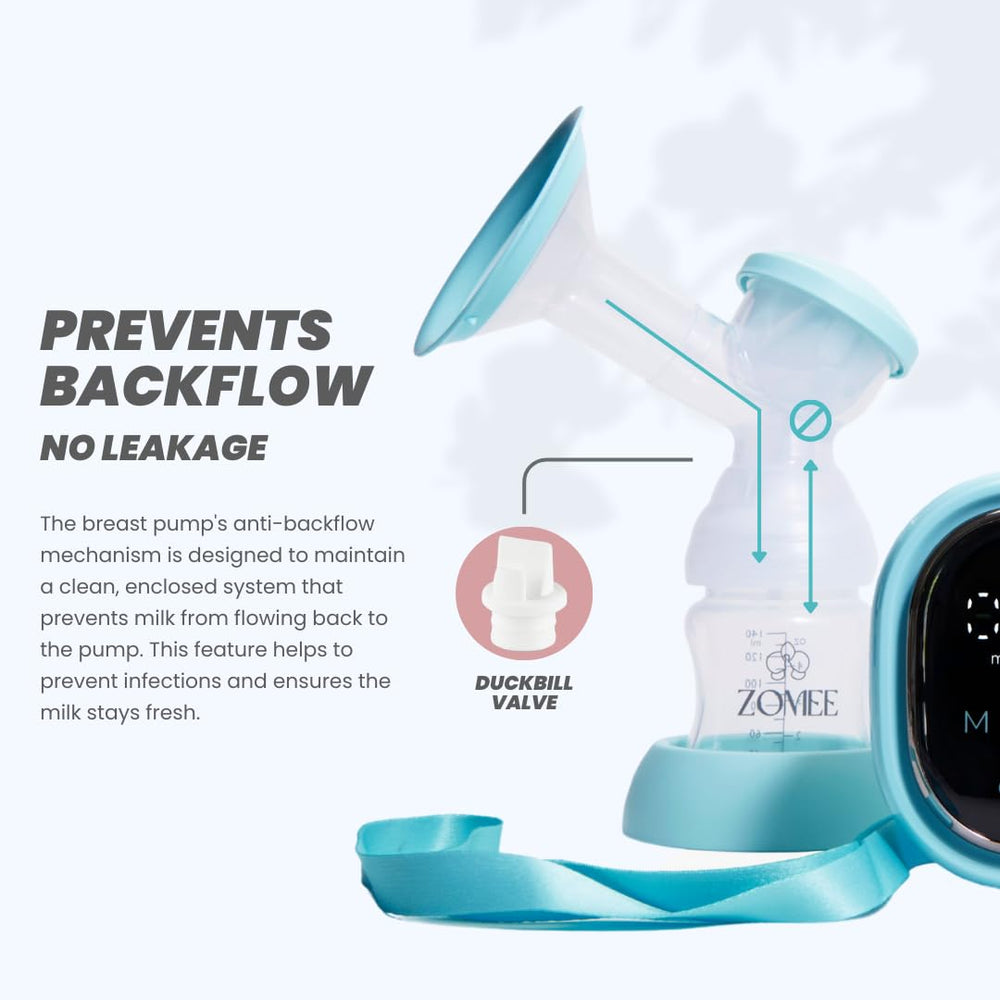 Zomee Z2 quiet portable motor designed for unobtrusive pumping at home or travel.