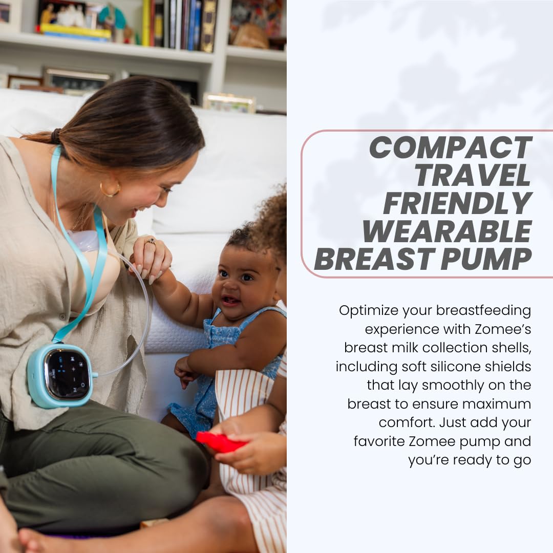 Zomee Z2 control illustrating 19 suction levels for personalized comfort.