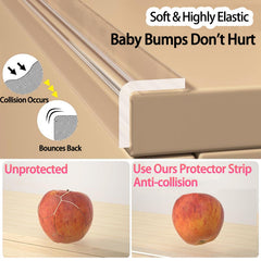 ZOMPAGO cabinet edge cushion protector prevents scuffs on cabinets