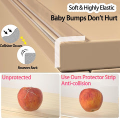 ZOMPAGO durable soft edge guards with near-invisible protection and strong adhesion.