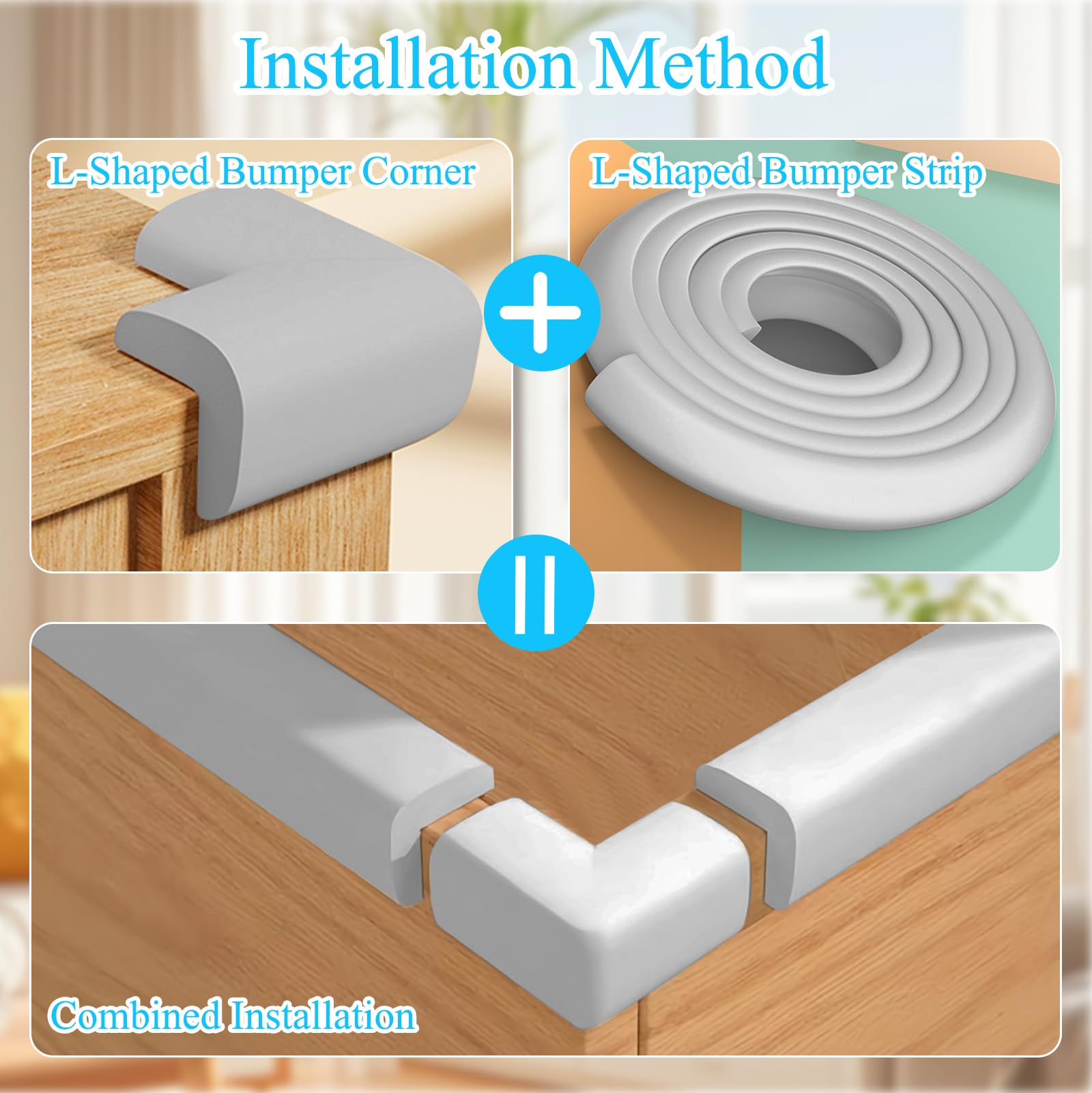 ZOMPAGO nursery safety protector blends with wood tones and décor.