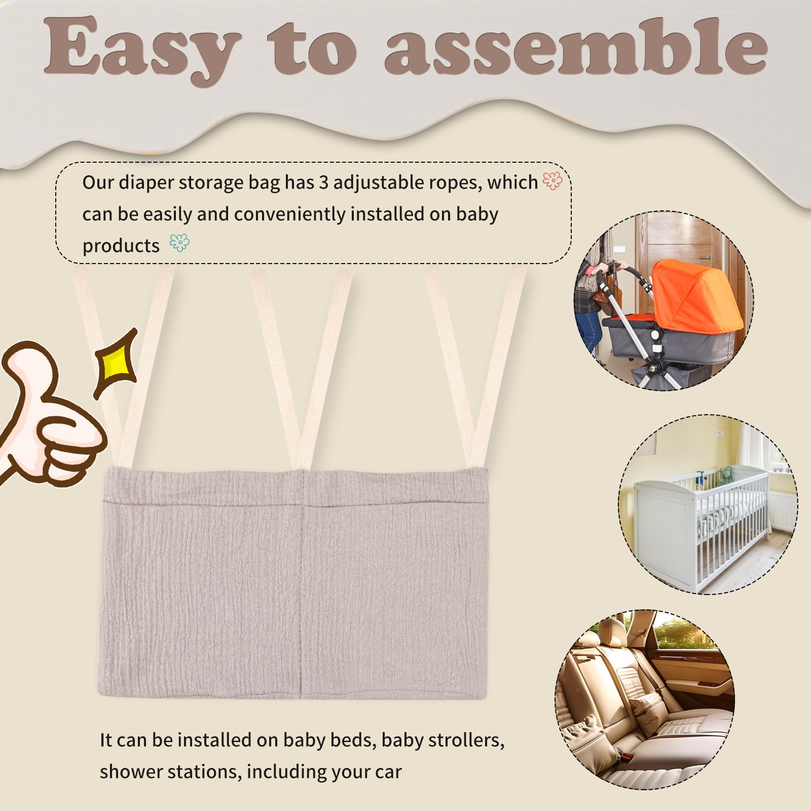 zonBroth cotton gauze material offers soft, breathable daily use.