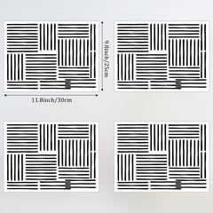 Zonon abstract black line art decal—adds sleek elegance to any living space.