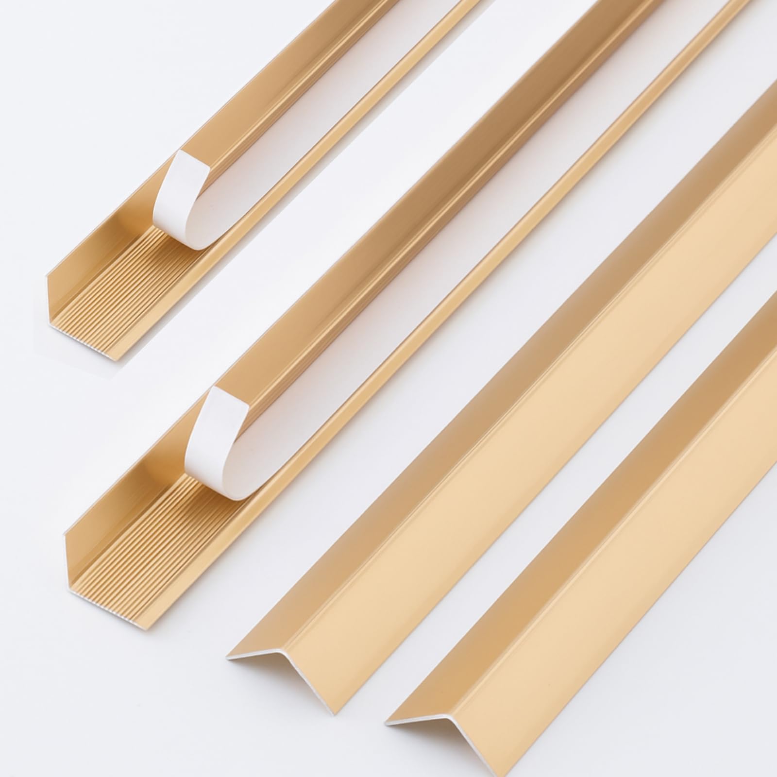Zonon aluminum corner guards pack offers durable wall protection with a stylish gold finish.