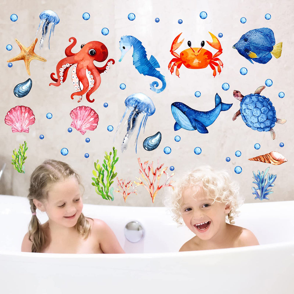 Zonon glow seaweed sticker provides whimsical accents that glow in dim light.