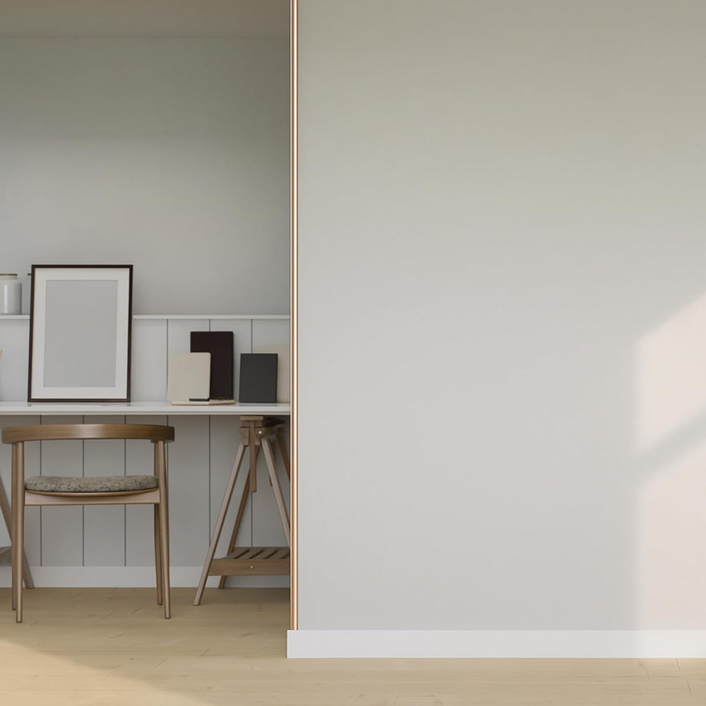 Zonon indoor-outdoor corner guard guards corners against impact and moisture.