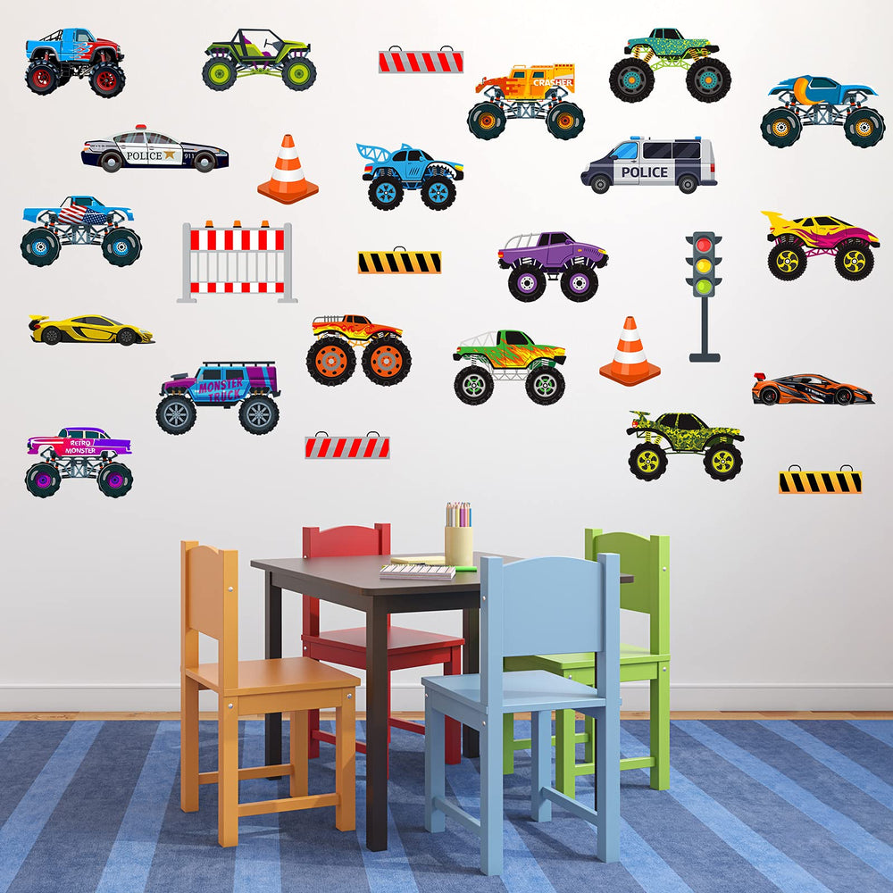 Zonon nursery truck decal wall art for a cheerful room