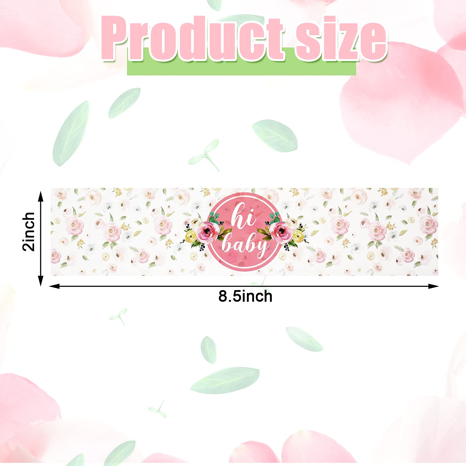 Zonon waterproof bottle label for baby shower, peel-and-stick design for easy decorating.