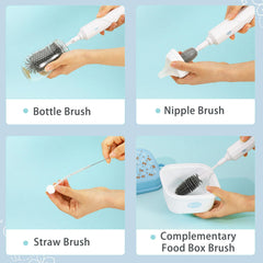 Zooawa BPA-free silicone brush heads for safe, thorough cleaning