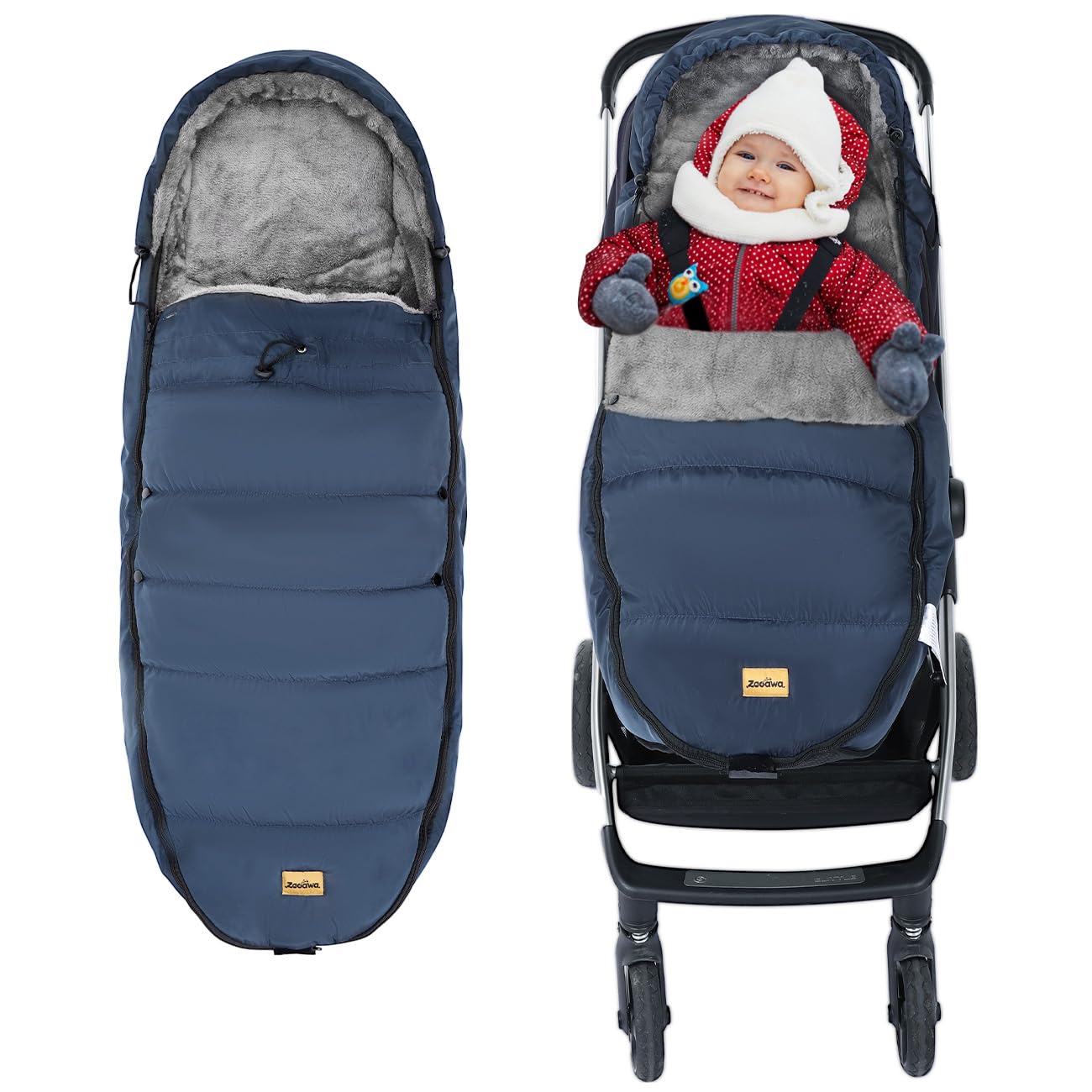 Zooawa bunting bag can be used in a bassinet for extra warmth