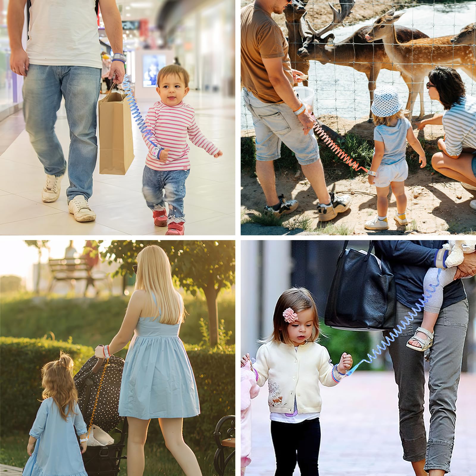 Zooawa toddler leash easy-grip wrist attachment for better control