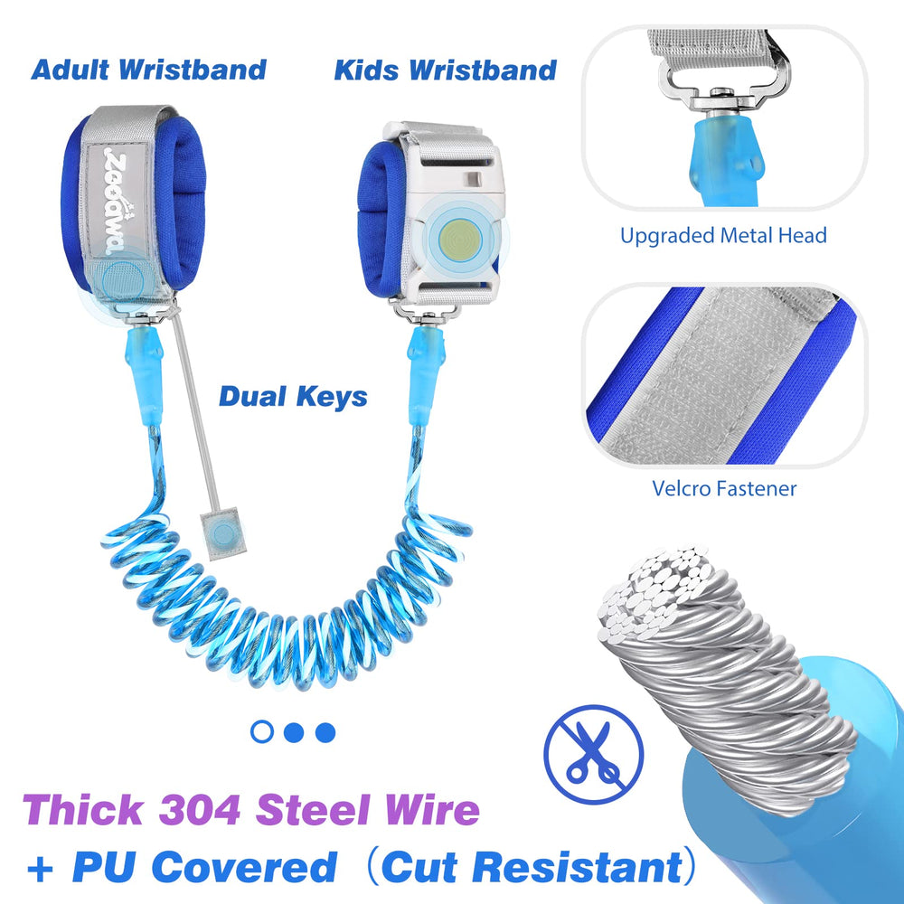 Zooawa Leash padded wrist strap providing comfortable support for a child