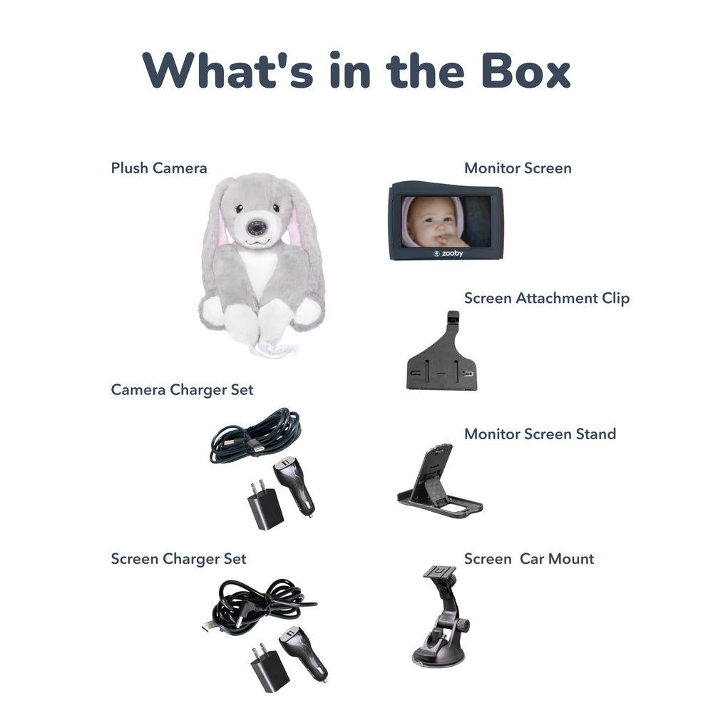Zooby Bailey Bunny dual camera split-screen view for two babies