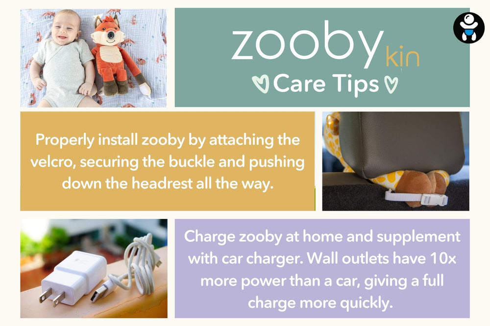 zooby car baby monitor travel-ready design keeps monitor secure on the go.