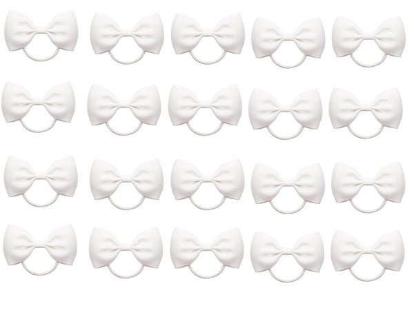 ZOONAI 20pcs baby girl hair bows closeup showcasing cute bowknot design for daily wear