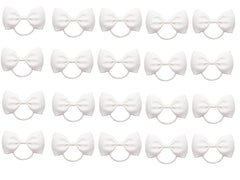 ZOONAI 20pcs baby girl hair bows closeup showcasing cute bowknot design for daily wear
