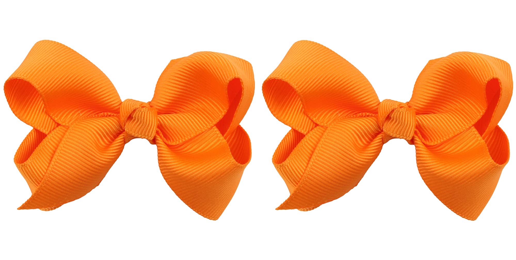 ZOONAI orange 3-inch bow clip adds a cute touch to baby photos.