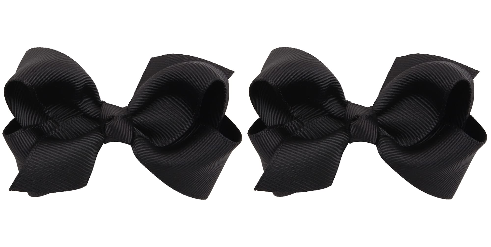 ZOONAI 3-inch baby girl bows in black packaging, ideal for gift-ready presentation