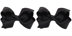 ZOONAI 3-inch baby girl bows in black packaging, ideal for gift-ready presentation