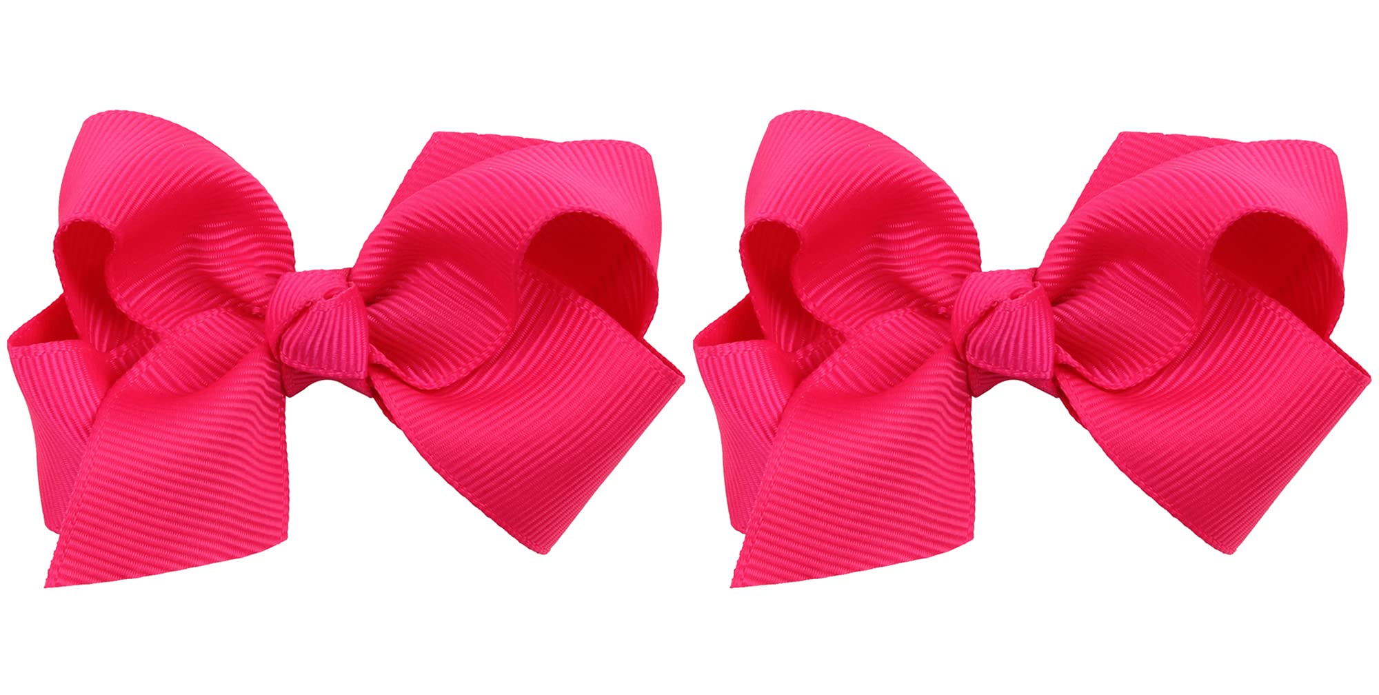 ZOONAI 3-inch rose bow clip for baby girls, ideal for daily wear.