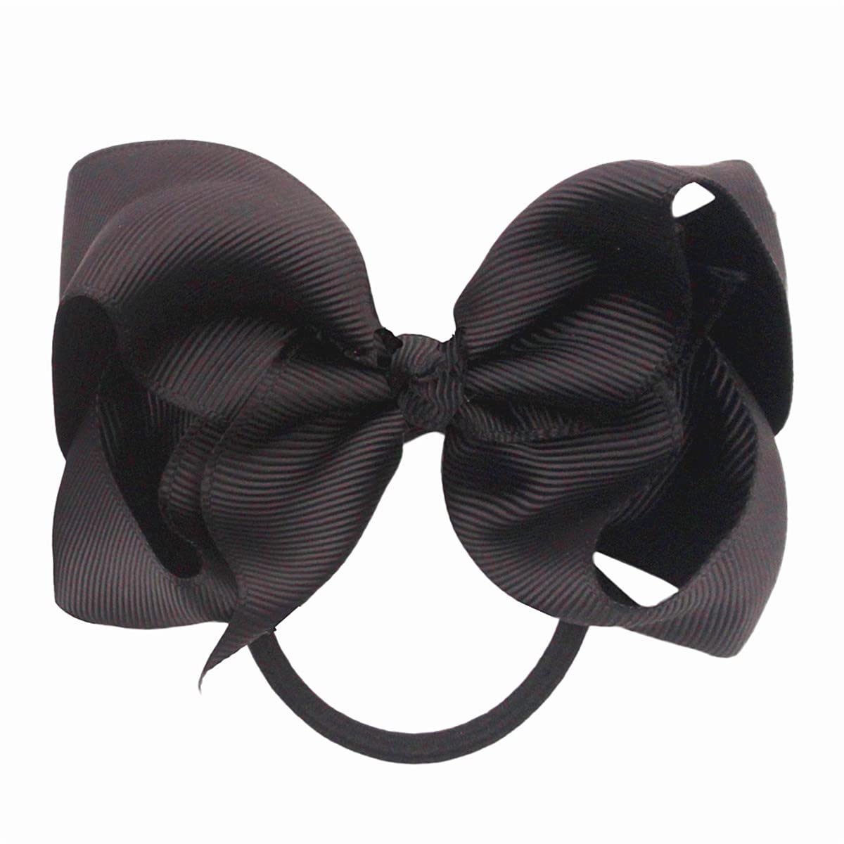 ZOONAI black elastic hair tie with secure stretch.