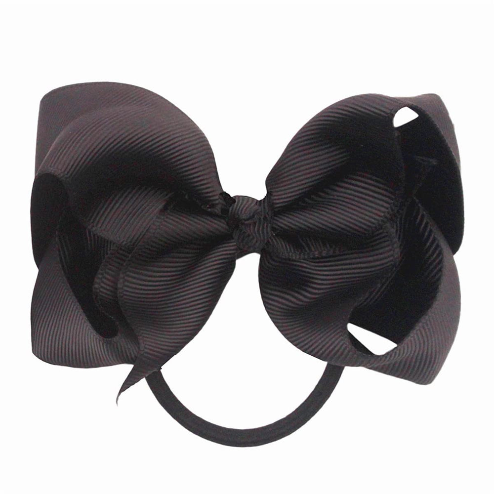 ZOONAI black elastic hair tie with secure stretch.