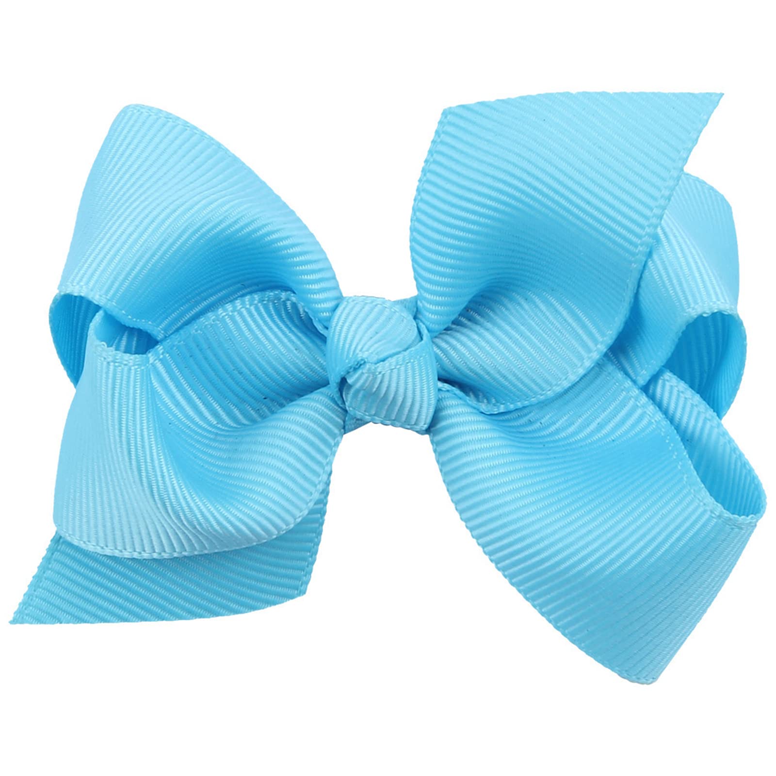 ZOONAI bowknot design sky blue hair clip set for toddlers.