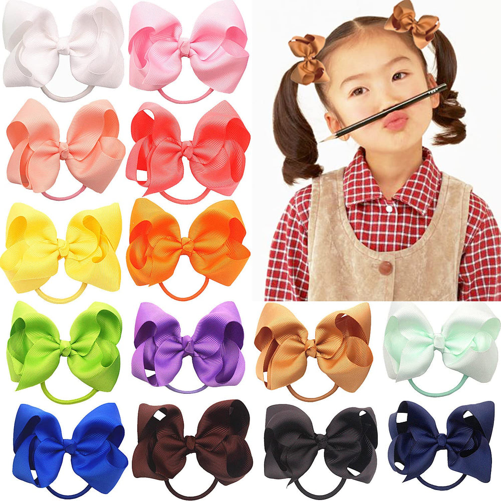 ZOONAI cute red bowknot hair bow for girls