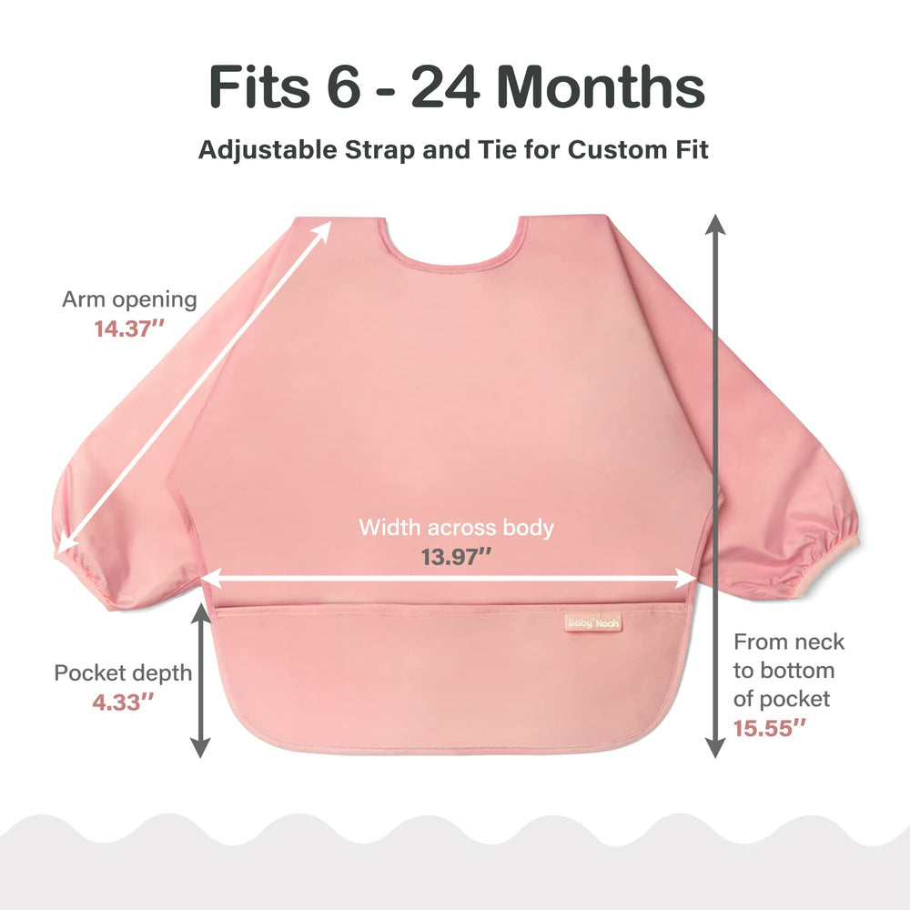 Zoosa baby bibs offer comfortable wear for feeding and learning moments.