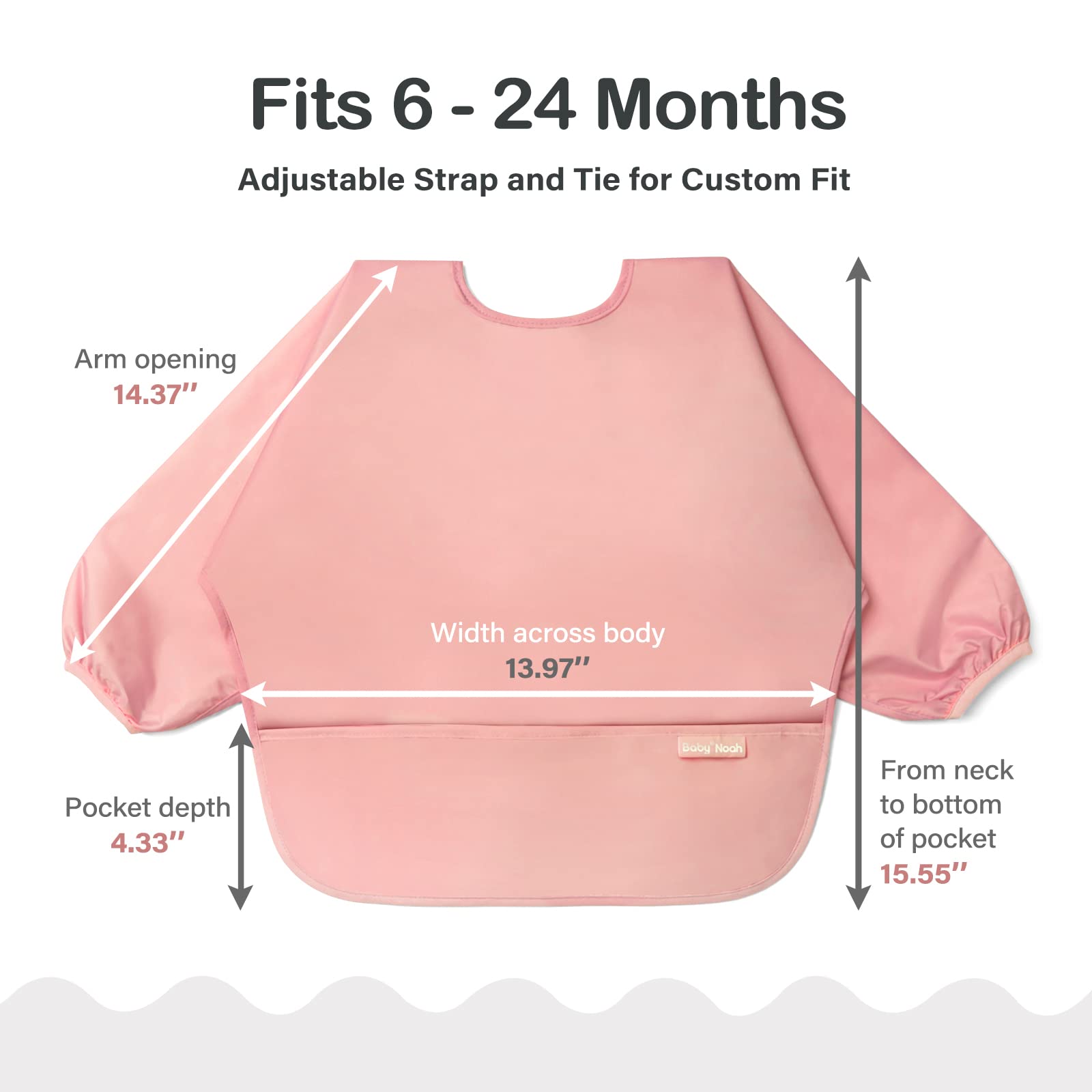 Zoosa easy-clean design suitable for machine washing after messy meals