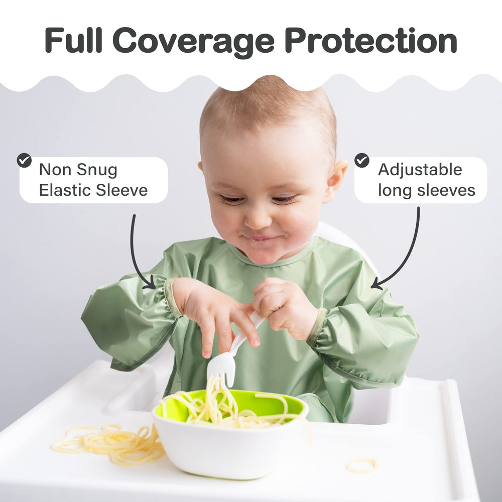 Zoosa solid color pack bibs displayed together for gender-neutral outfits