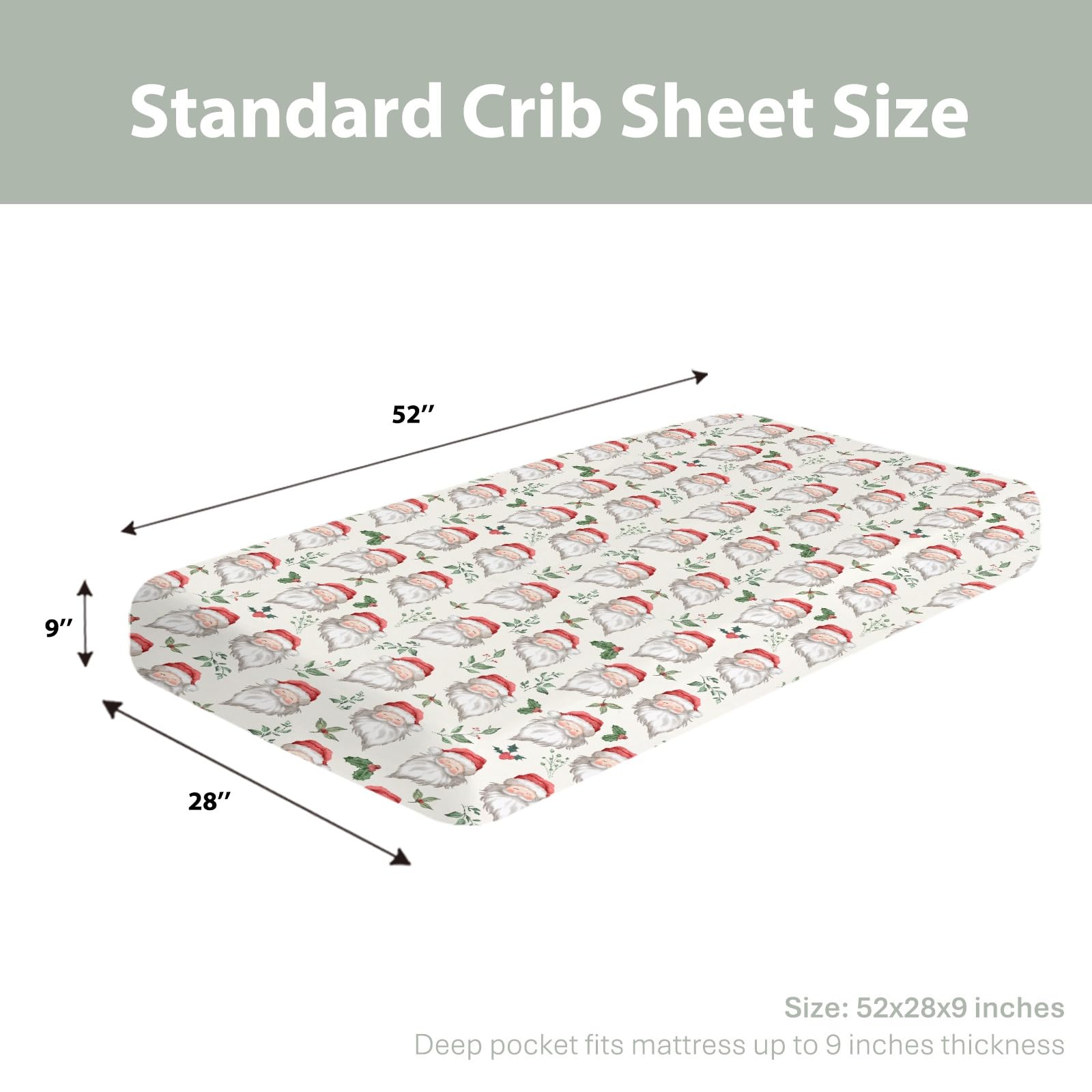 ZoUbqchY 28x52-inch crib sheet fits standard crib and toddler beds securely.