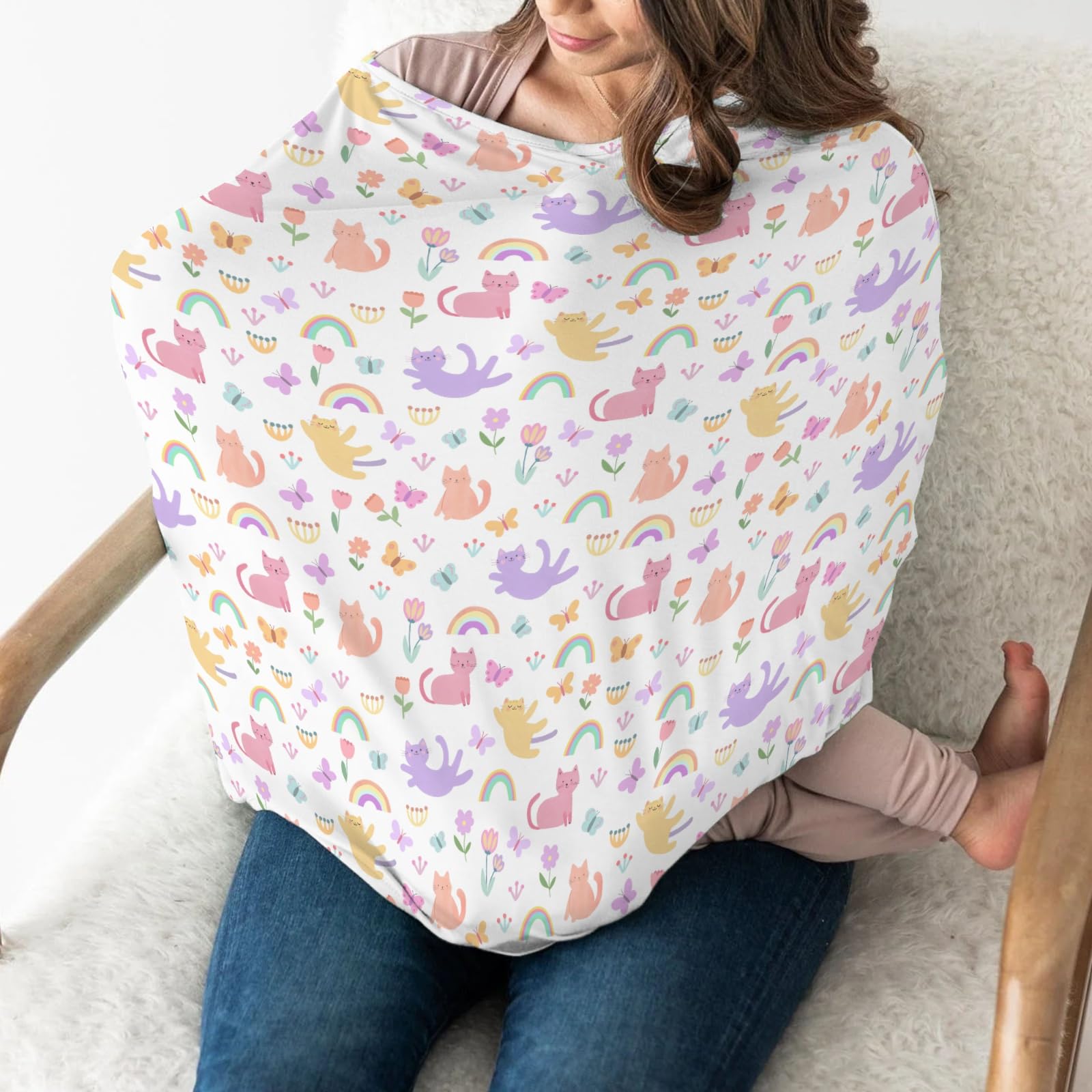ZoUbqchY 360-degree nursing cover provides discreet feeding in public.