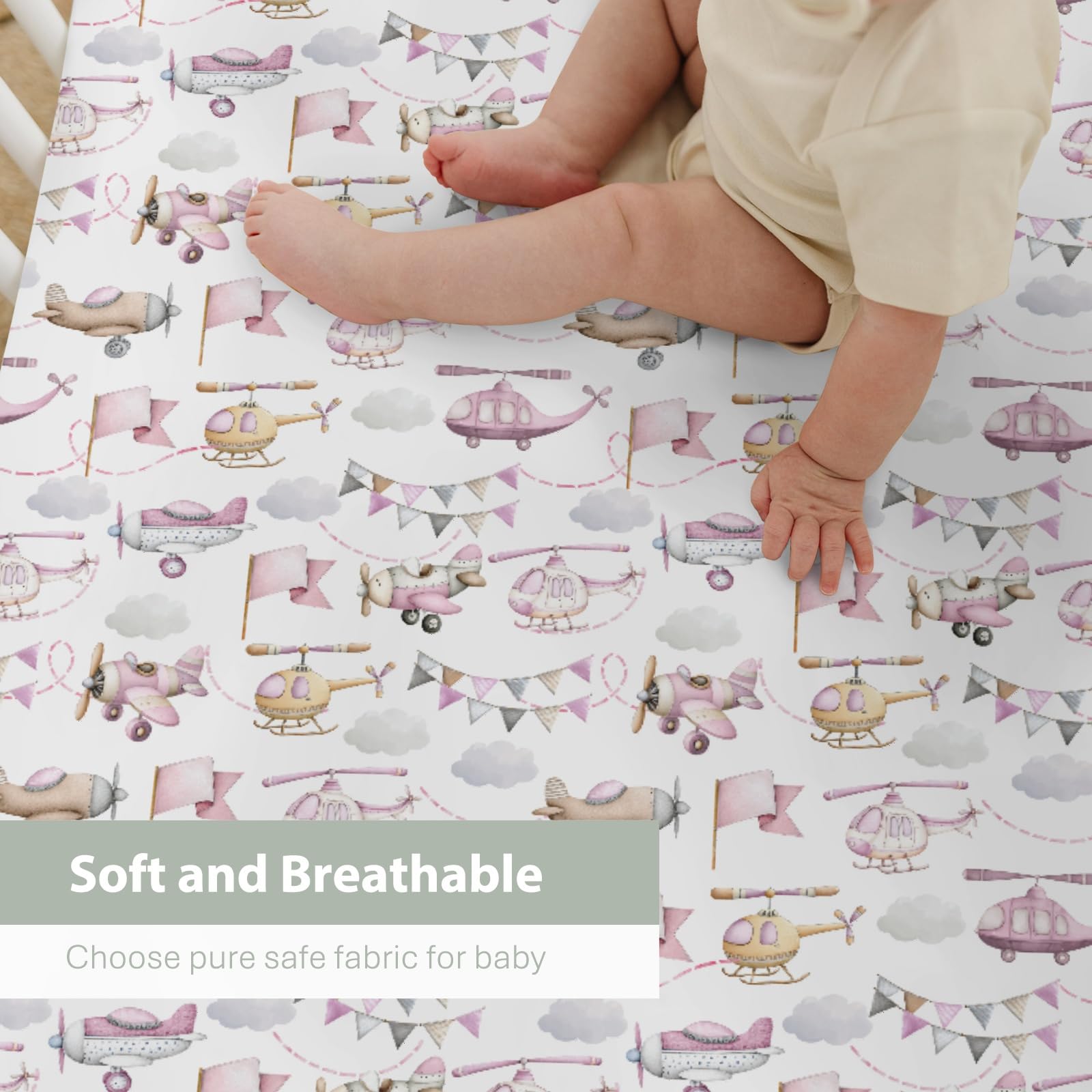 ZoUbqchY 52x28 inch crib sheet fits standard cribs snugly.