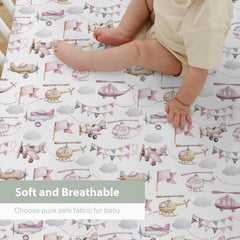 ZoUbqchY 52x28 inch crib sheet fits standard cribs snugly.