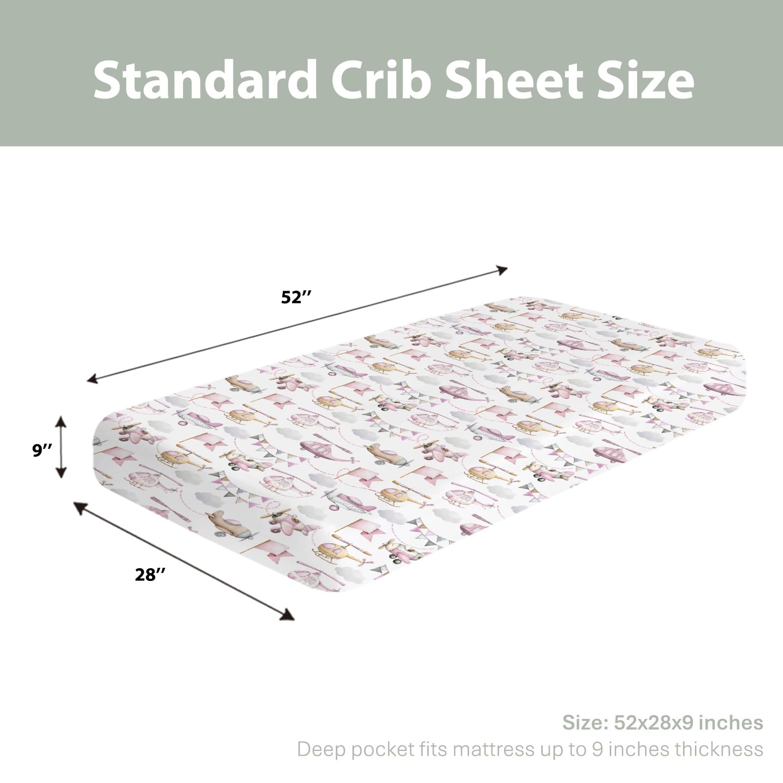 ZoUbqchY 9-inch deep pocket keeps the sheet in place.