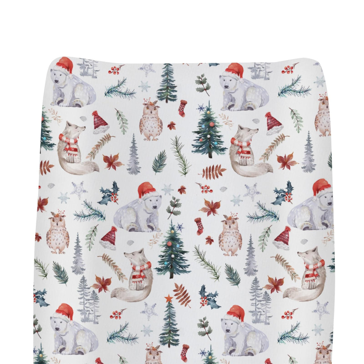 zooubqchy changing pad cover with bear print, soft and cozy for baby diaper changes.