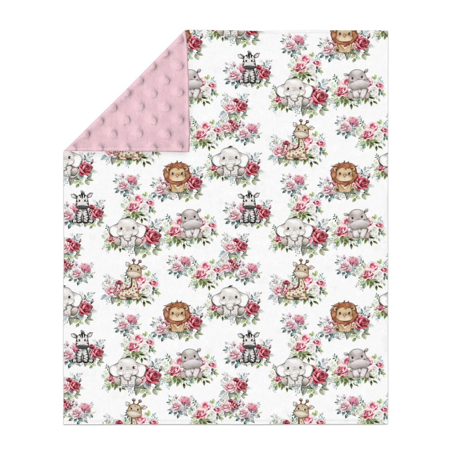 ZoUbqchY Blanket back dotted pattern emphasizes gentle warmth for nap times.