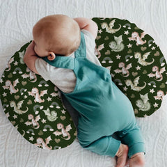 ZoUbqchY Dragon Love Stars cover on pillow highlighting comfortable texture.