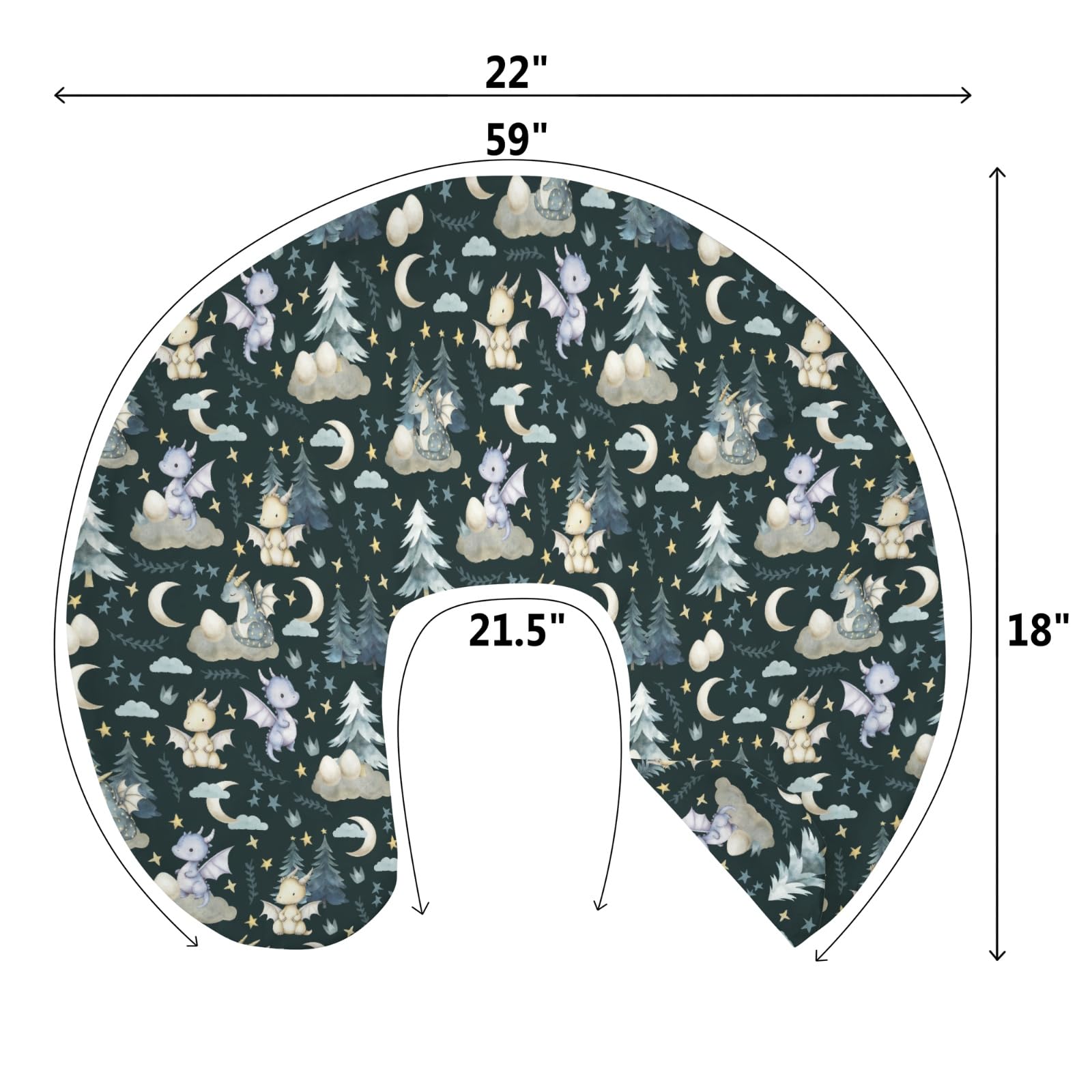 ZoUbqchY nursery-decor cover is gift-ready for baby showers and registry favorites.