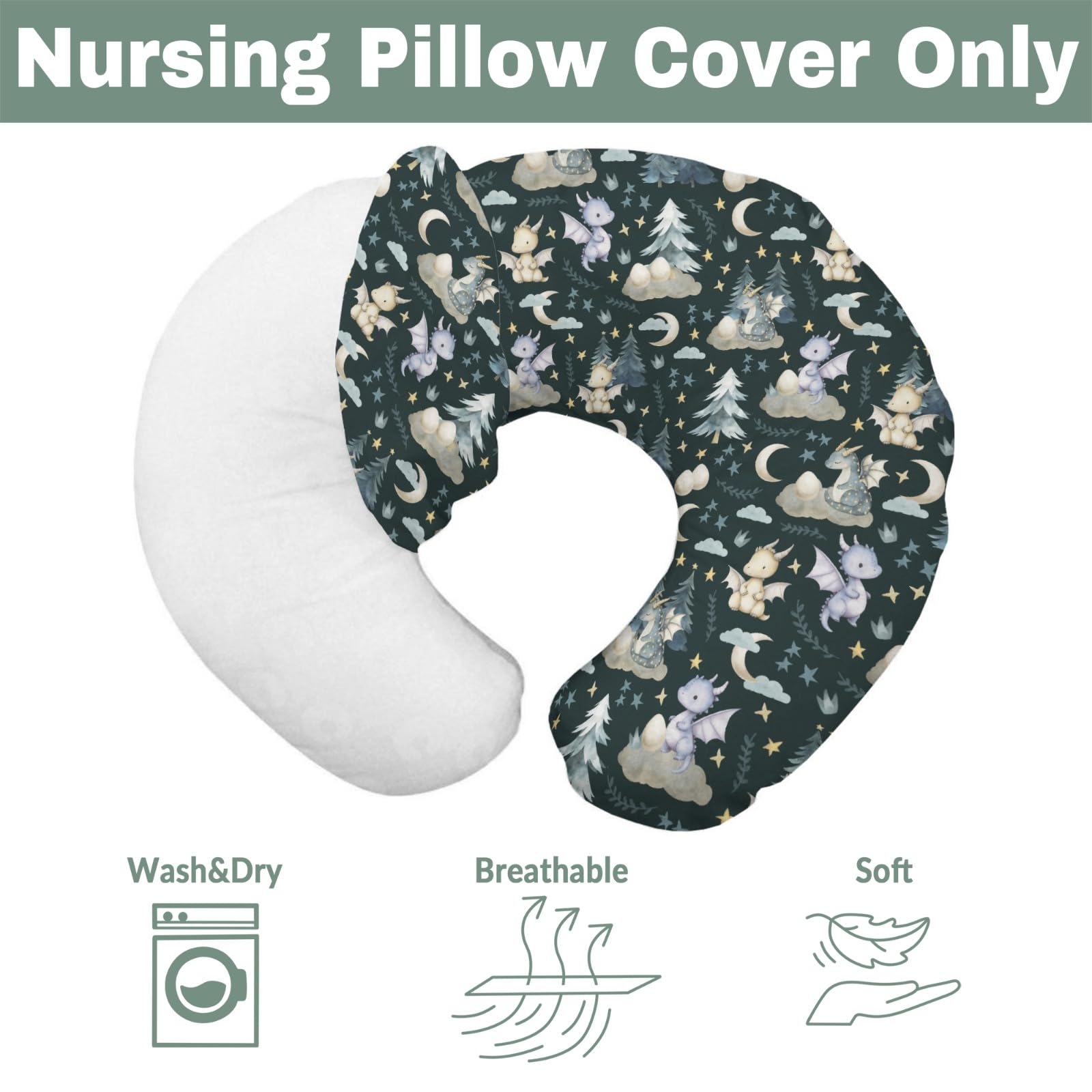 ZoUbqchY forest-nursery-pattern cover adds cozy style for everyday use.