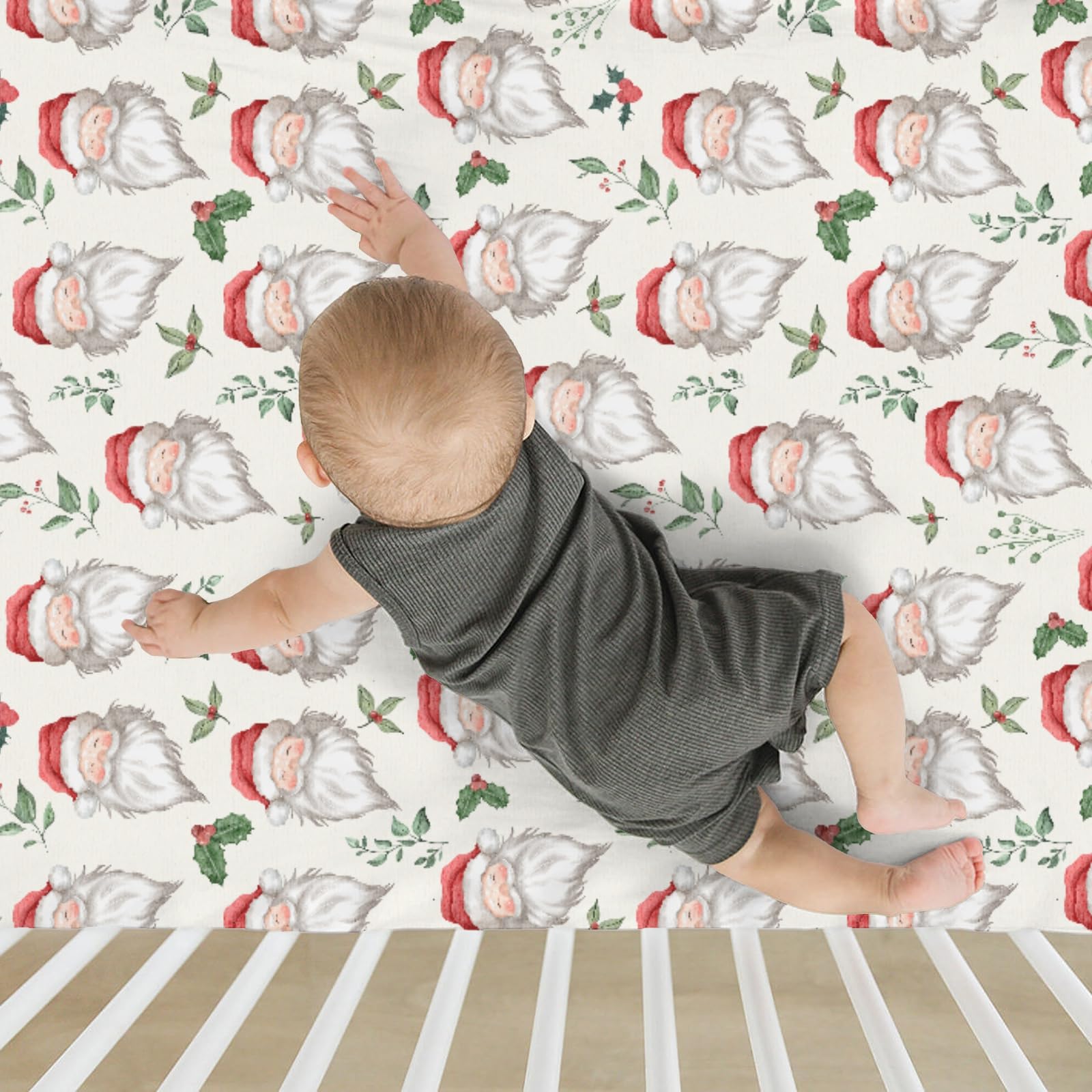 ZoUbqchY fits-standard-crib-mattress provides a secure, wrinkle-free sleep surface.