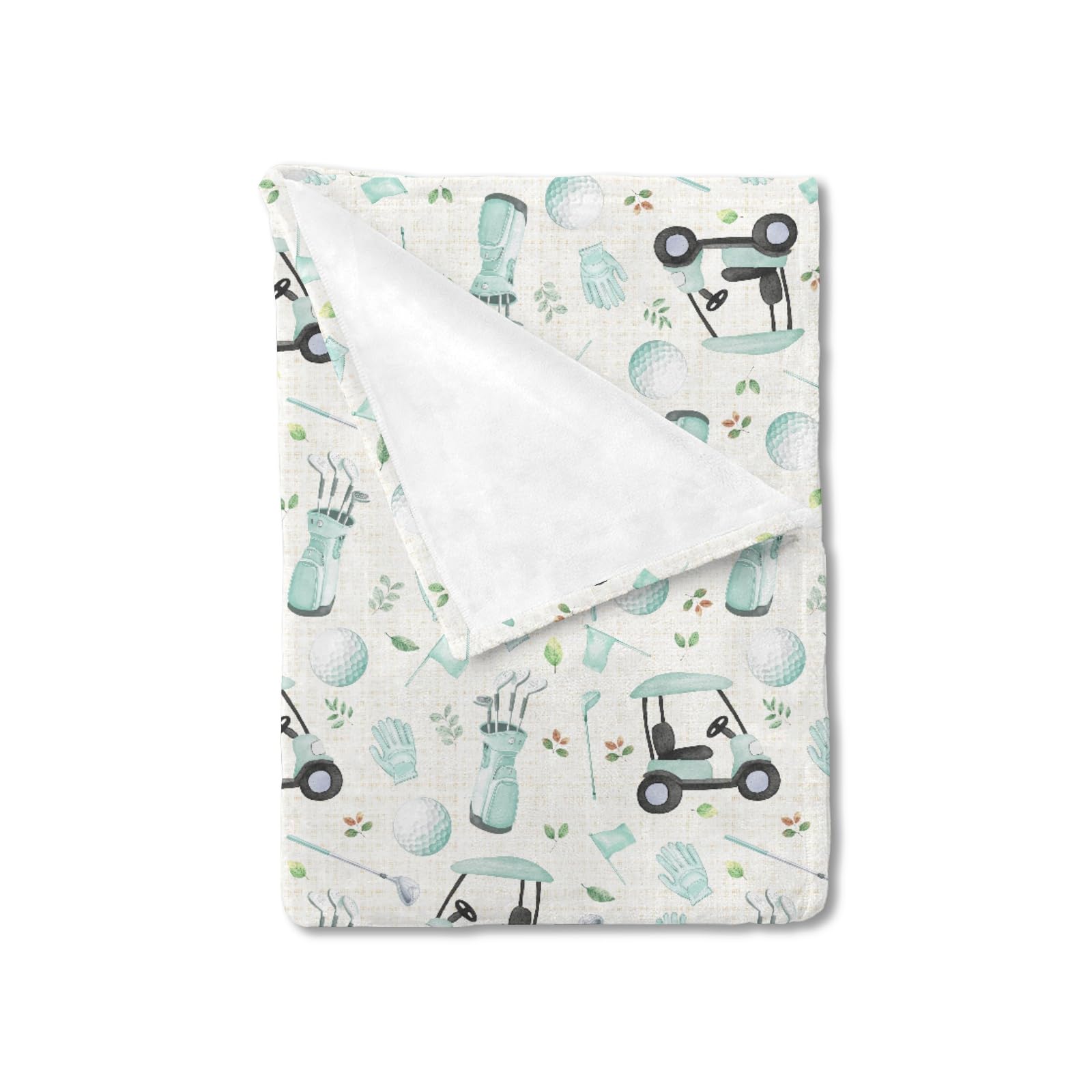 ZoUbqchY golf baby blanket 30x40 close-up shows plush warmth for naps