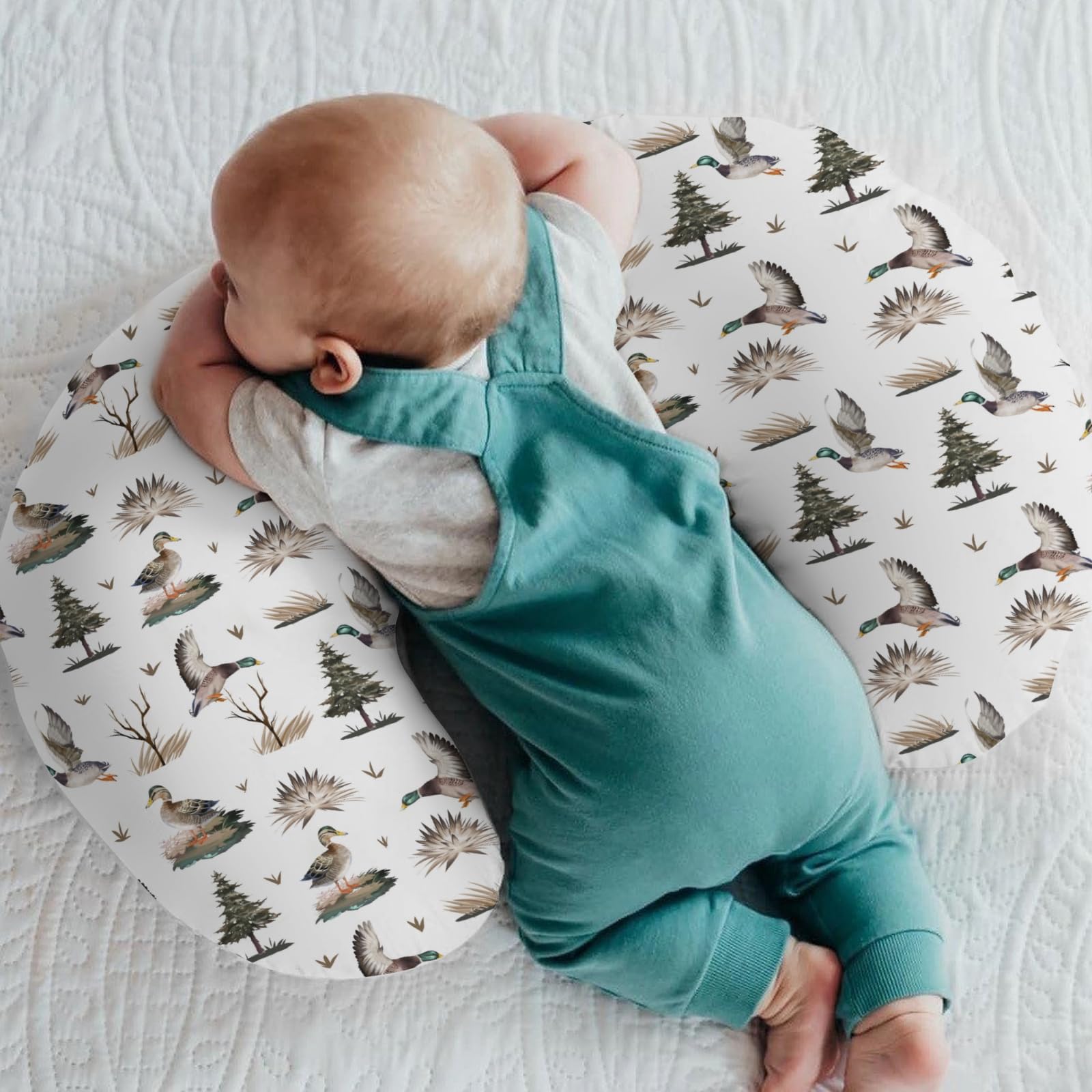 ZoUbqchY green mallard ducks design adds playful charm to feeding time