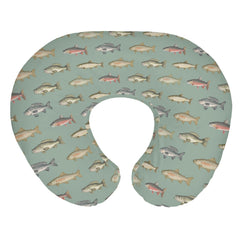 ZoUbqchY lake fishing pattern nursing pillow cover enhances nursery style and easy cleaning