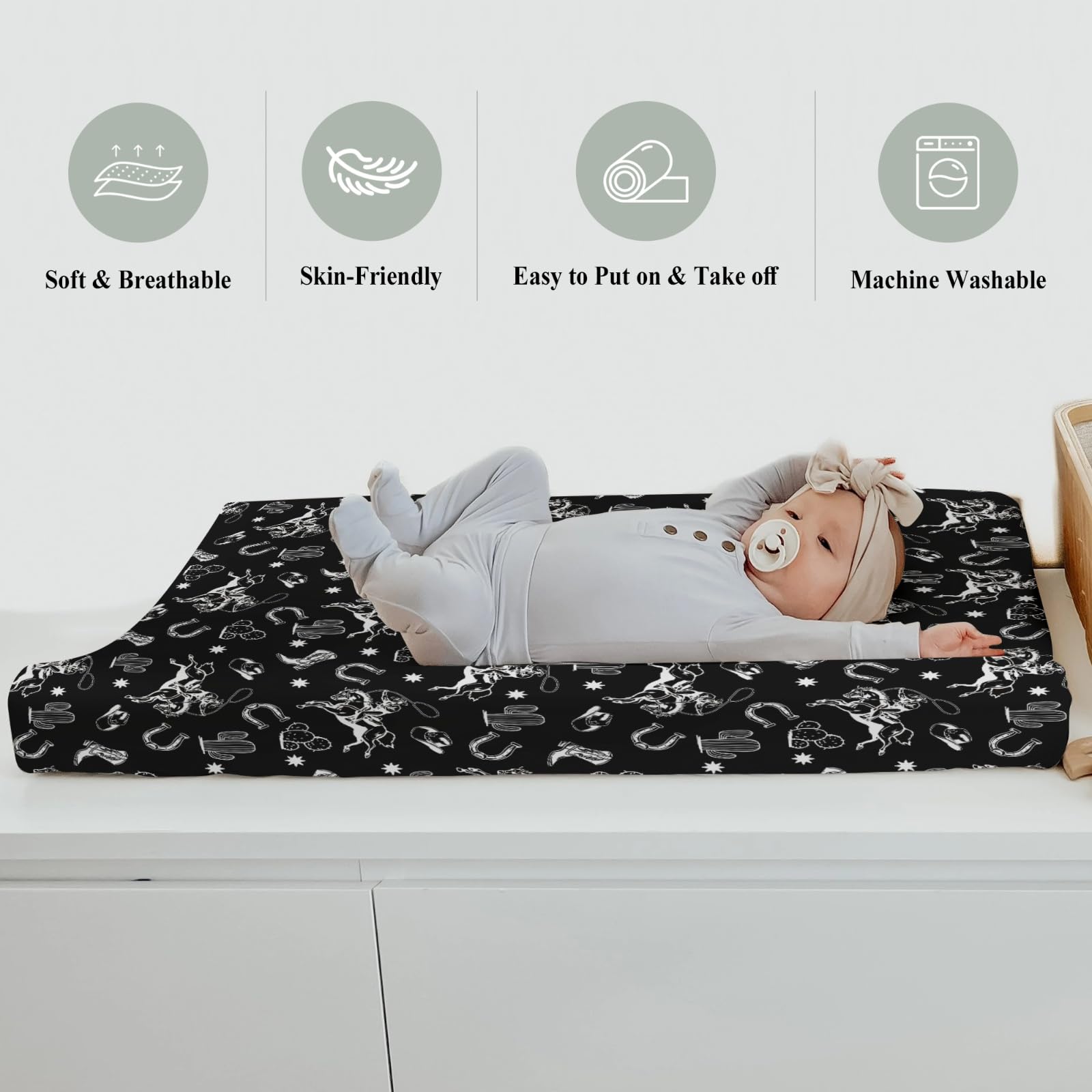 ZoUbqchY machine washable, fade-resistant cover that dries quickly for simple nursery upkeep.