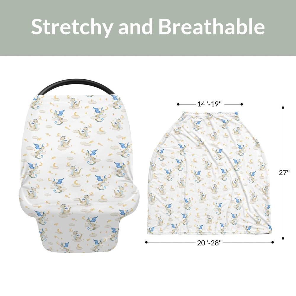 ZoUbqchY nursing cover provides full coverage for discreet breastfeeding.